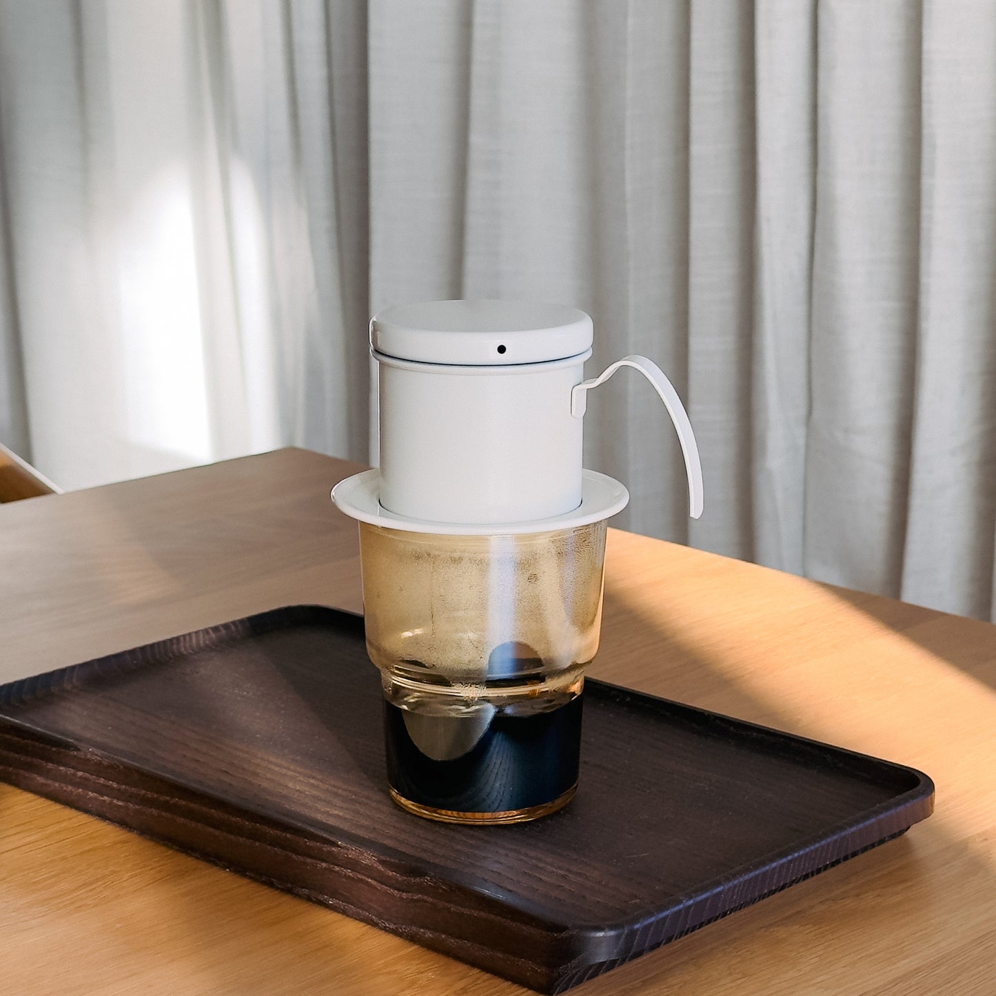 Glass Coffee Mug - Amber